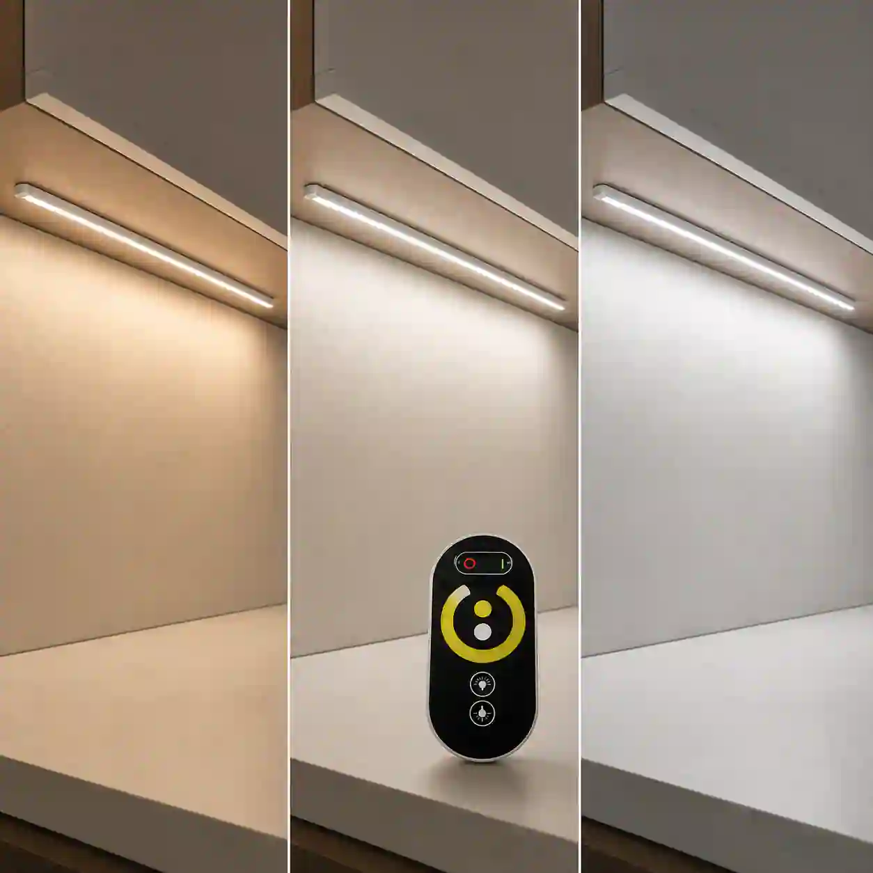 Přechod CCT LED pásku od teplé po studenou bílou při stmívání